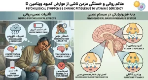 علائم روانی و خستگی مزمن ناشی از عوارض کمبود ویتامین D